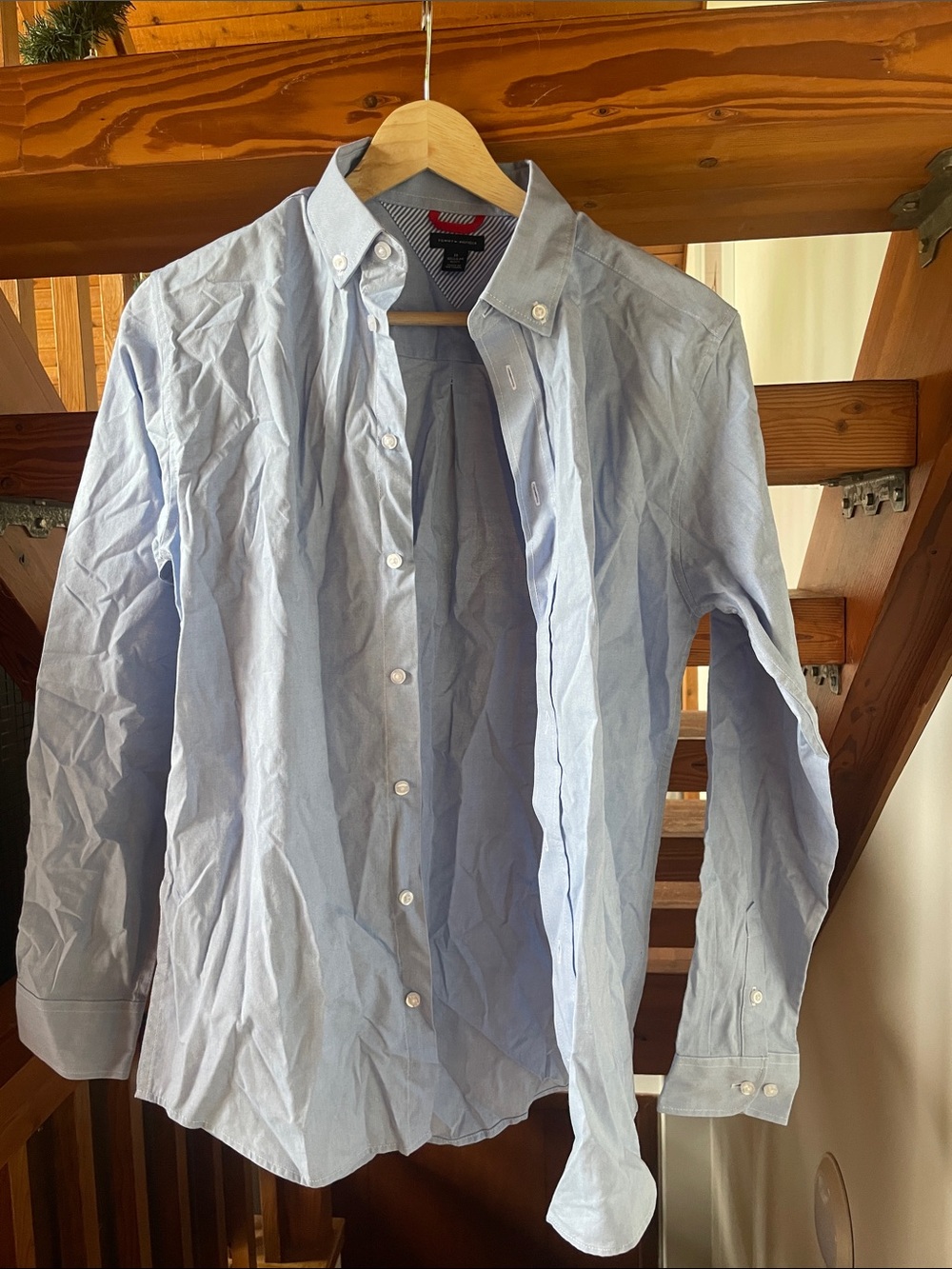 Tommy Hilfiger Boys size 18 Light Blue l Button-Down Shirt